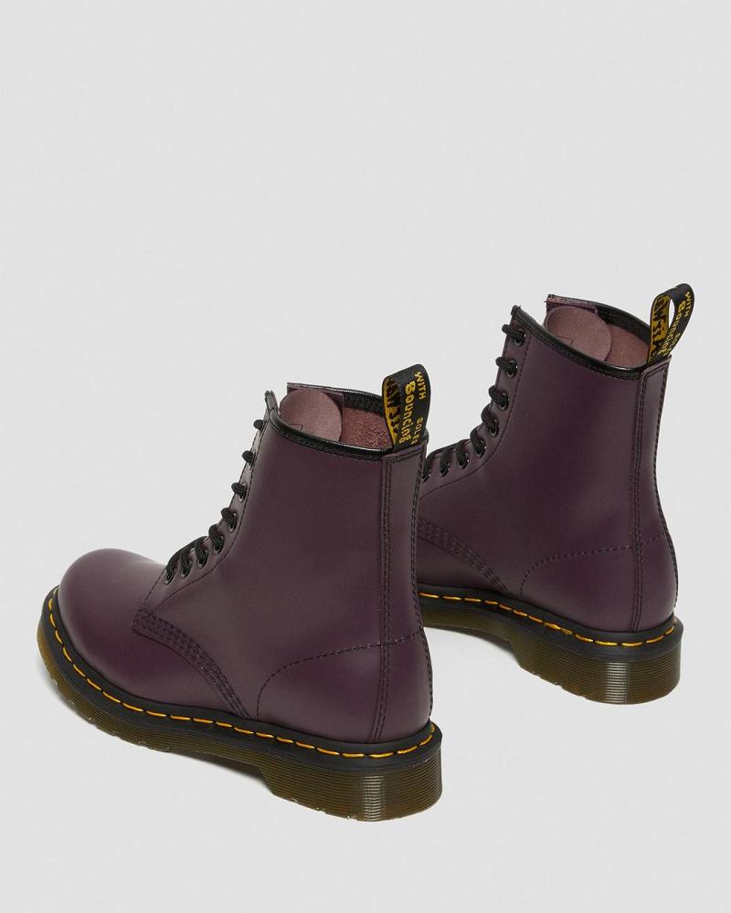 Dr Martens 1460 Smooth Leren Veterlaarzen Dames Paars | NL 573SGL